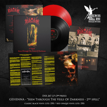 GEHENNA Seen Through The Veils Of Darkness (The Second Spell) LP RED OPAQUE (3nd pressing) [VINYL 12"]